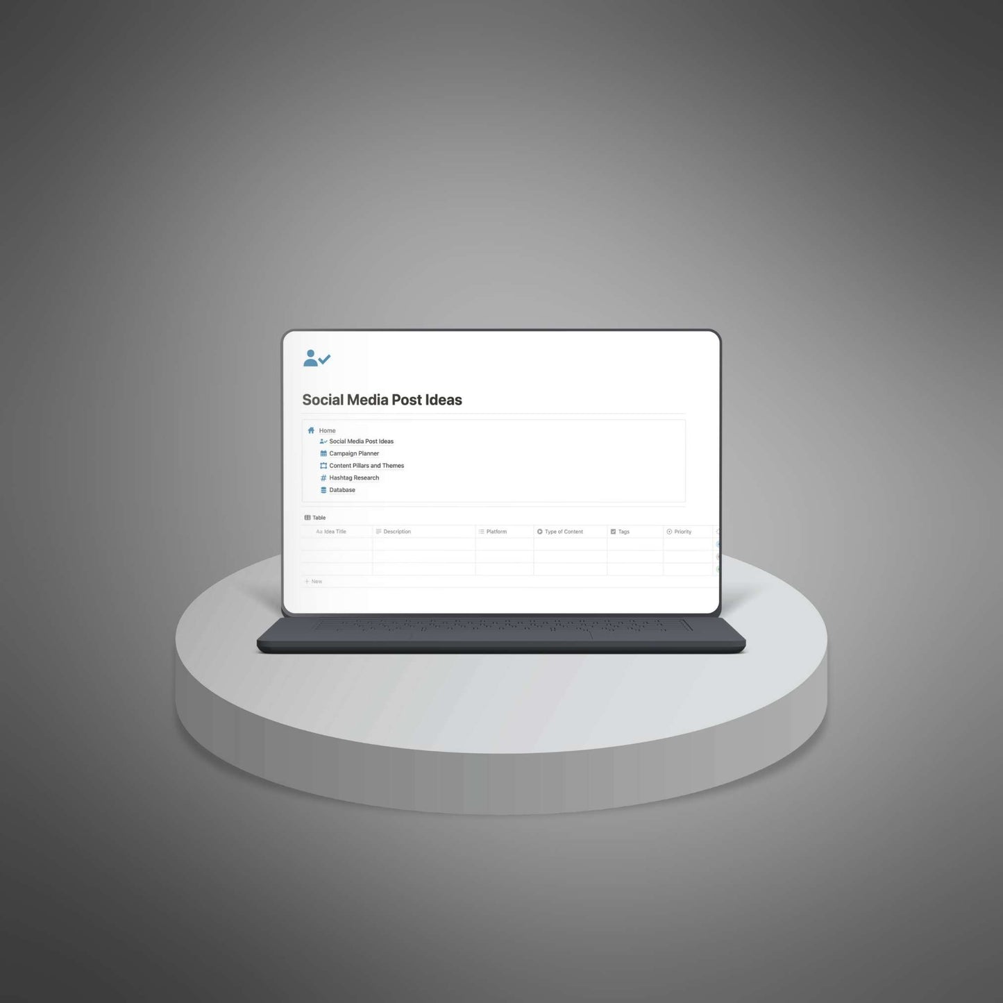 Content Planner - Notion Template