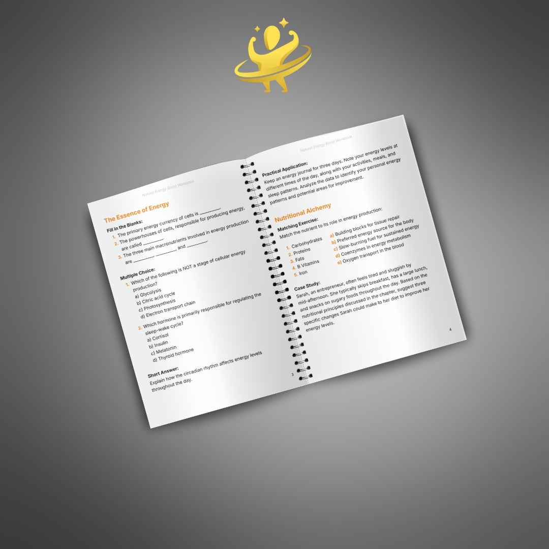 Natural Energy Boost - Workbook