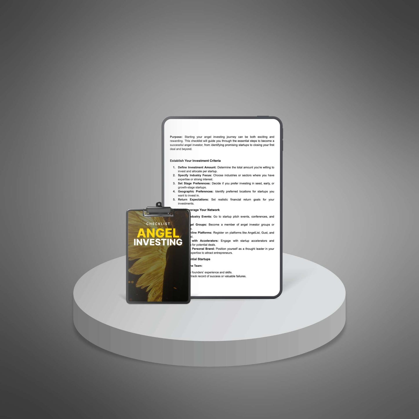 Angel Investing - Checklist