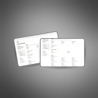 Business Finance Dashboard - Notion Template