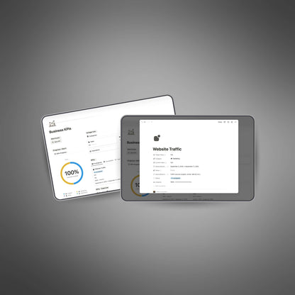 Key Metrics Manager - Notion Template