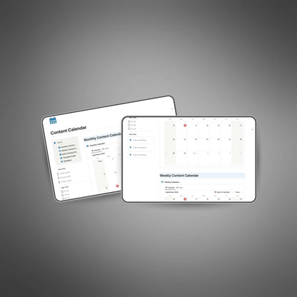 Content Calendar - Notion Template