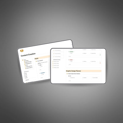 Content Creation - Notion Template