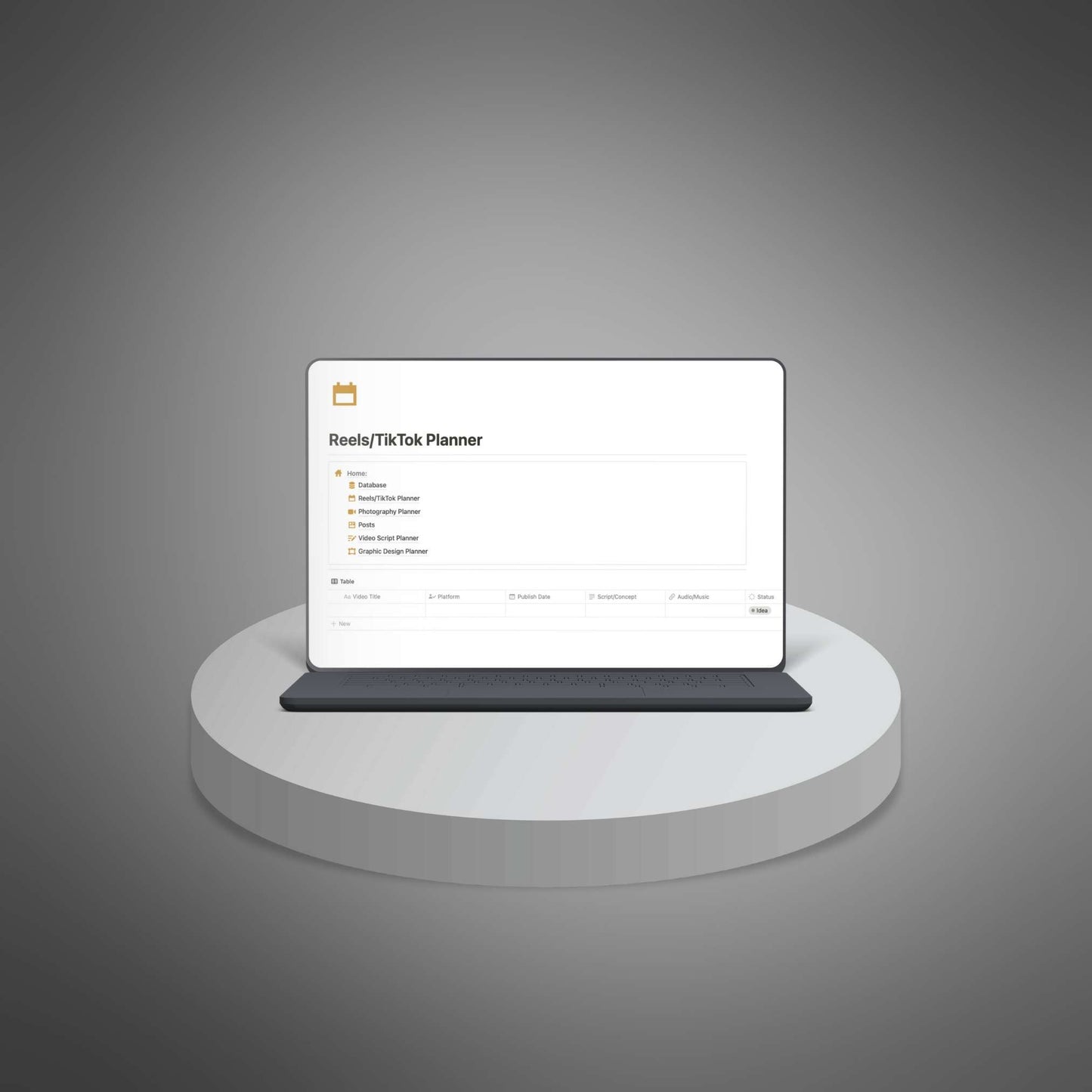 Content Creation - Notion Template