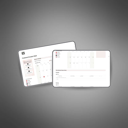 Content Creator Hub - Notion Template