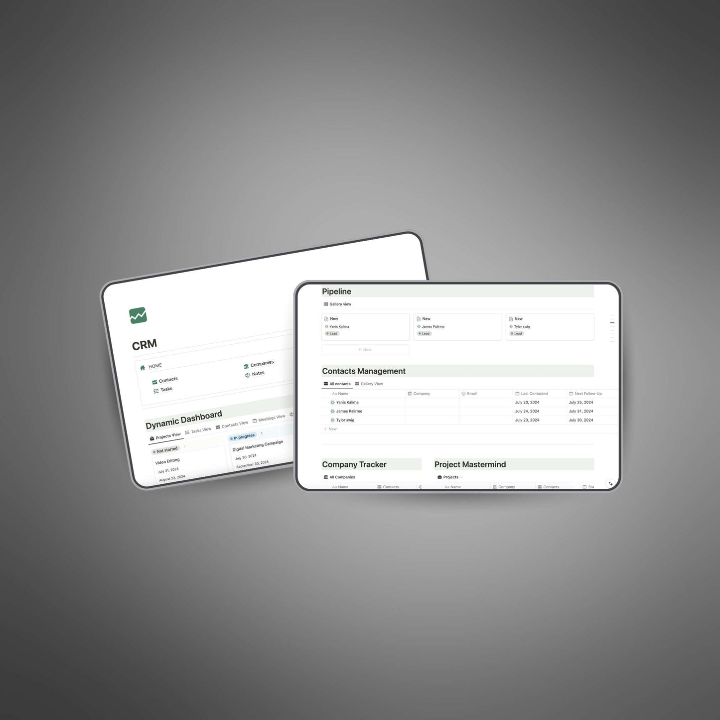 Customer Relationship Management - Notion Template