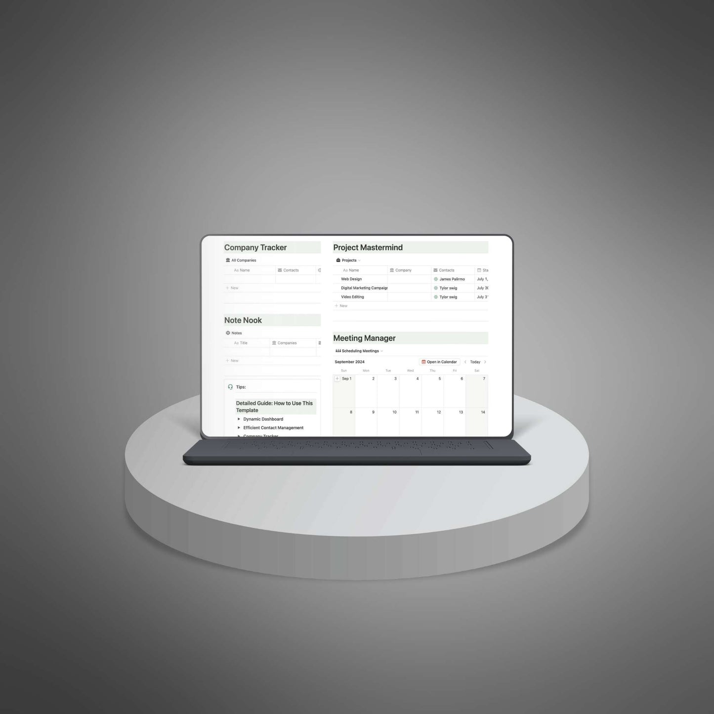 Customer Relationship Management - Notion Template