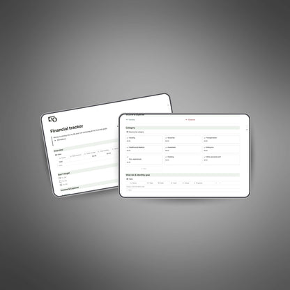 Financial Tracker - Notion Template