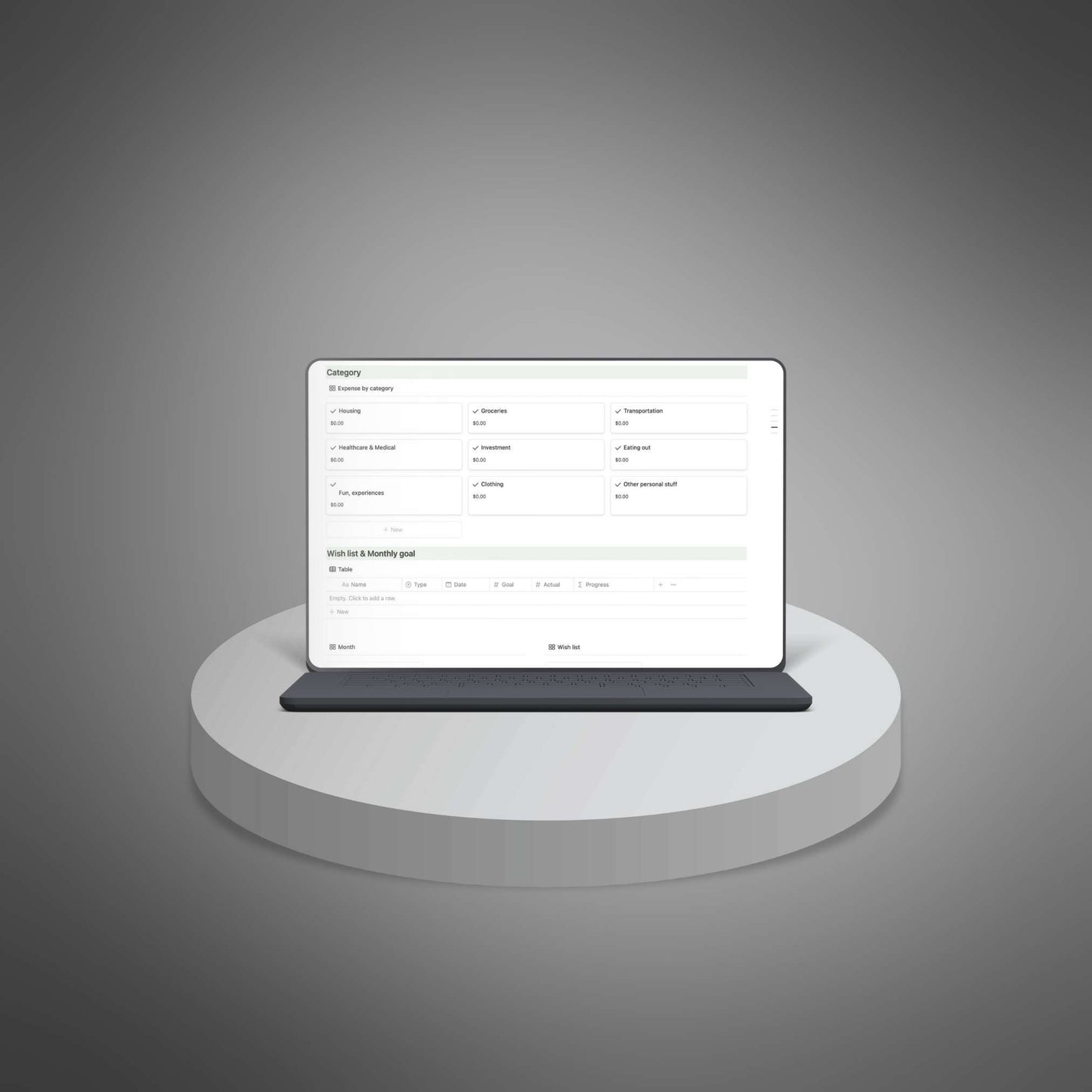 Financial Tracker - Notion Template