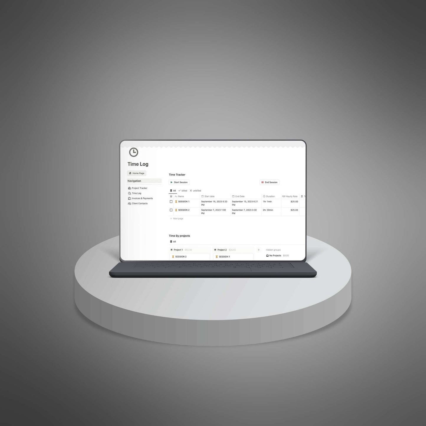 Freelancer Planner - Notion Template