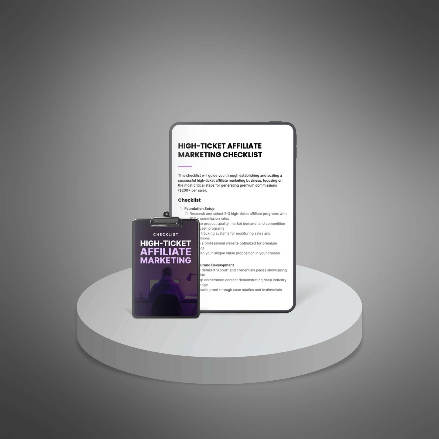 High-Ticket Affiliate Marketing - Checklist