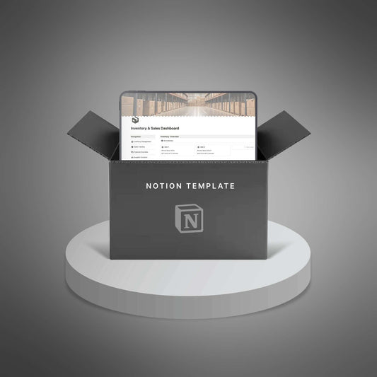 Inventory & Sales Dashboard - Notion Template