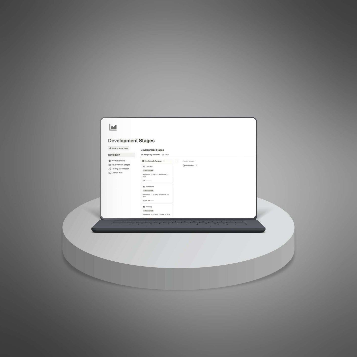 Product Development Hub - Notion Template