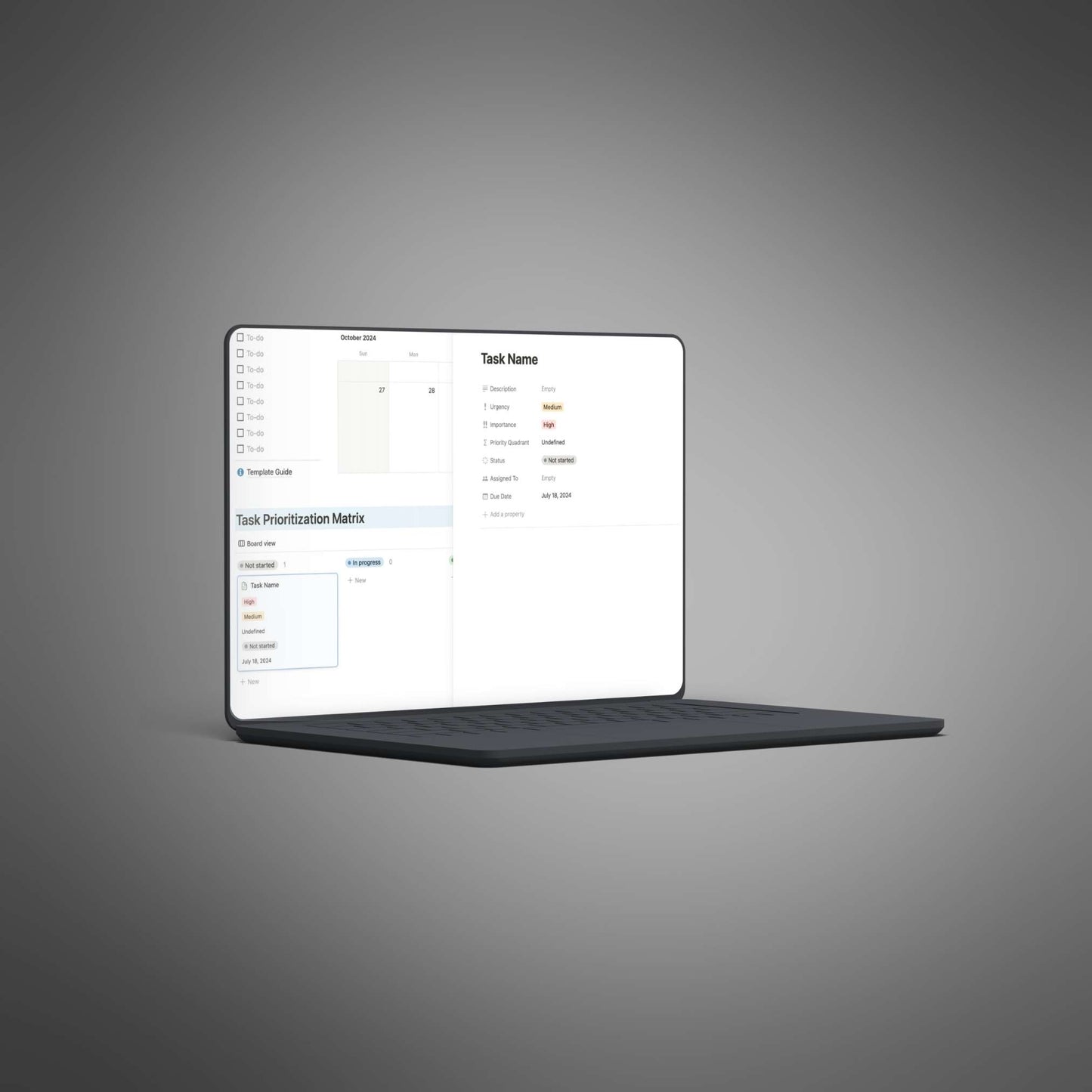 Task Management - Notion Template