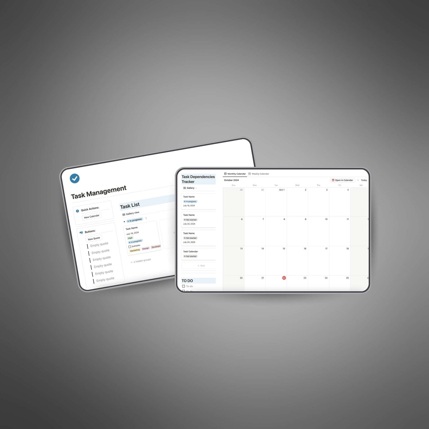 Task Management - Notion Template